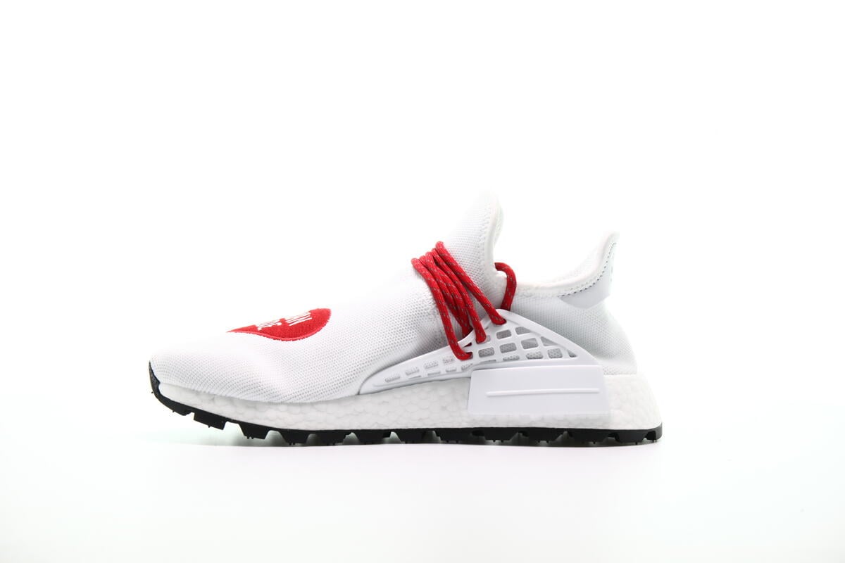 Adidas nmd hu pharrell human made white red best sale